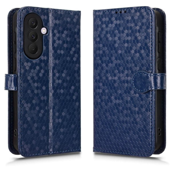 Funda Cartera Lunares Samsung Galaxy A57 5G con Tarjetero, Correa y Soporte Azul