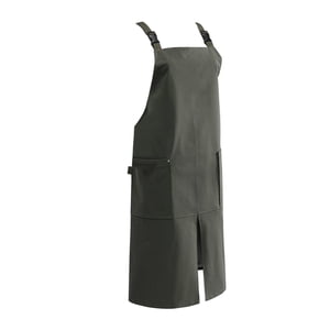 Magideal - Delantal De Cocina, Delantal Con Pechera Alta, Ropa De Trabajo Para Restaurante Y Café, Delantal De Bolsillo Para Chef, Para Jardinería, Elaboración , Verde