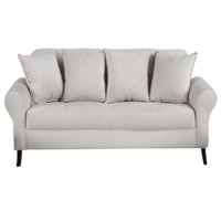 Bodevir - Sofa Lua 3C Felpa 20 Crudo