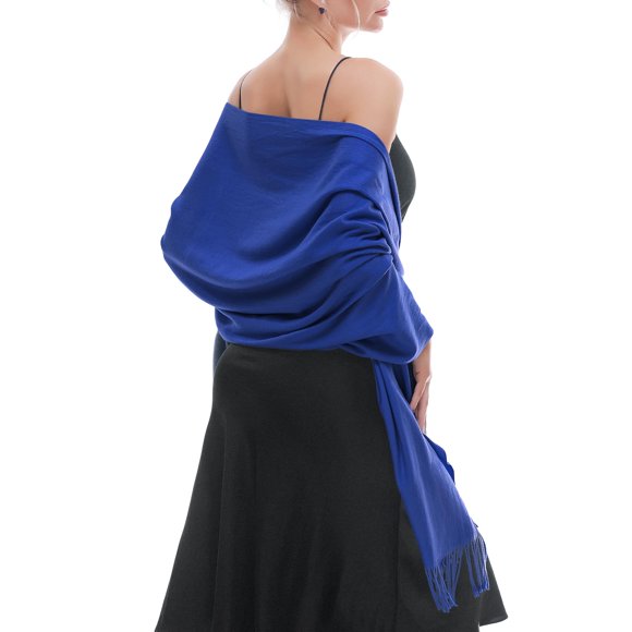 Chal RIIQIICHY de Pashmina con Flecos 191 cm