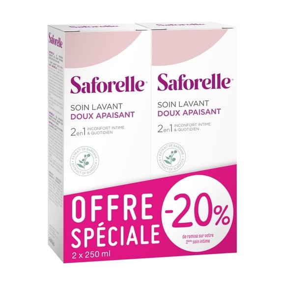 Cuidado limpiador Saforelle Gentle 2x250ml