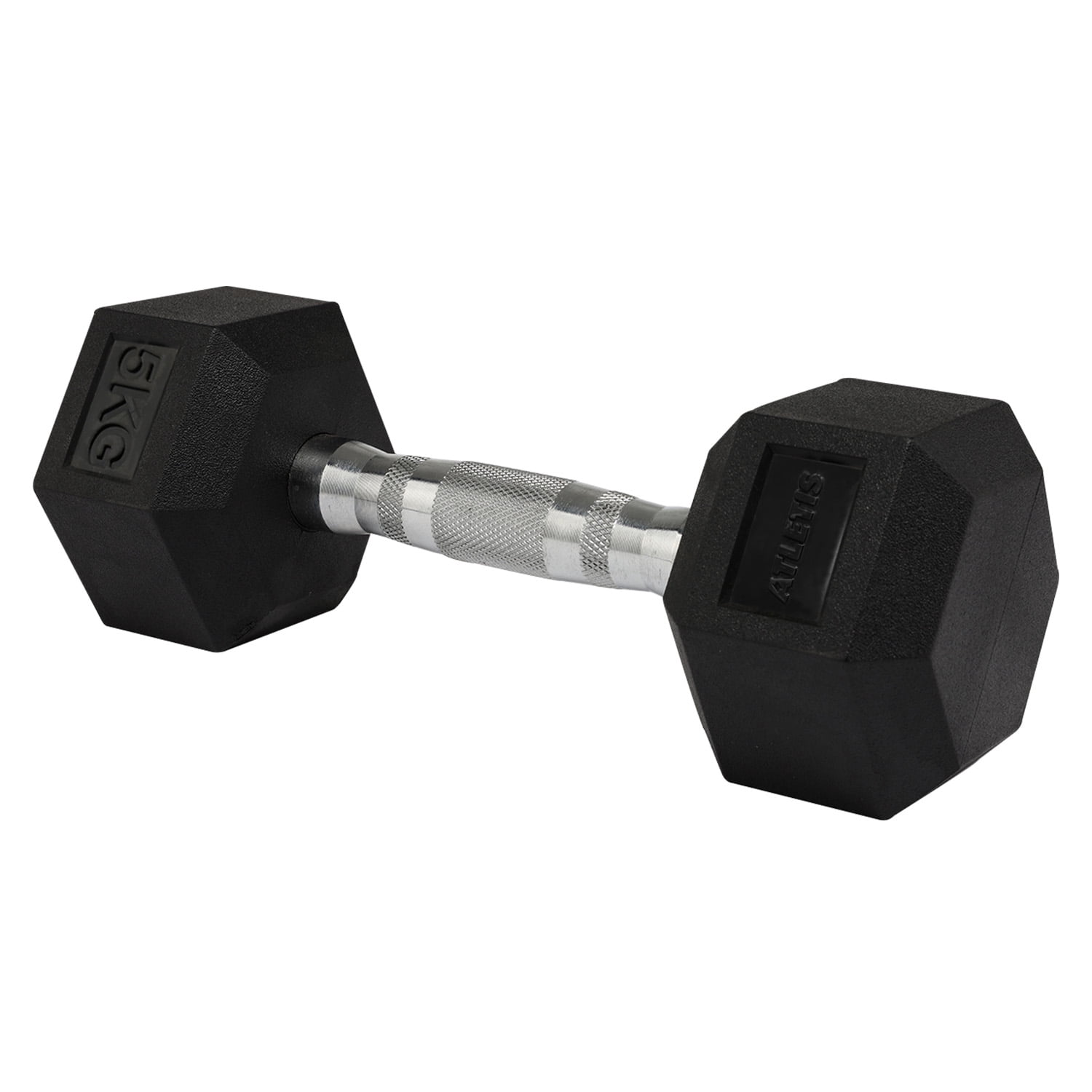 Atletis - Mancuerna Hexagonal 5 Kg Negro