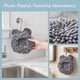 thumbnail image 2 of REGALWOVEN Juego de Toallas de Mano de Chenilla con Bolas Peludas, Toalla de Mano Decorativa Colgante Linda Absorbente Toallas Suaves para Baño, Cocina Gris Oscuro 7" x 7", 2 of 7