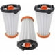 thumbnail image 1 of Juego de 3 filtros de repuesto para aspiradoras AEG/Electrolux Rapido y Ergorapido. Sustituye a AEG AEF 144 / Electrolux EF144., 1 of 5
