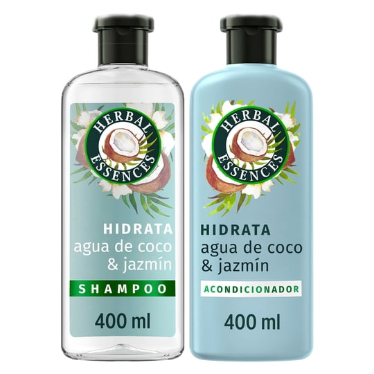 Shampoo Herbal Essences Agua De Coco & Jazmín + Acondicionador