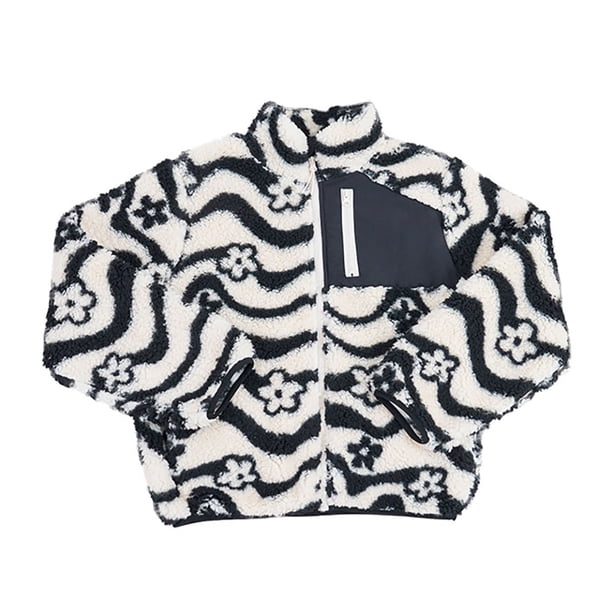 Poleron Niña Teen Sherpa Crudo Corona