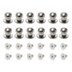 thumbnail image 1 of Perillas mini redondas para gabinete Biaungdo, 12 piezas, color plata, 1 of 5