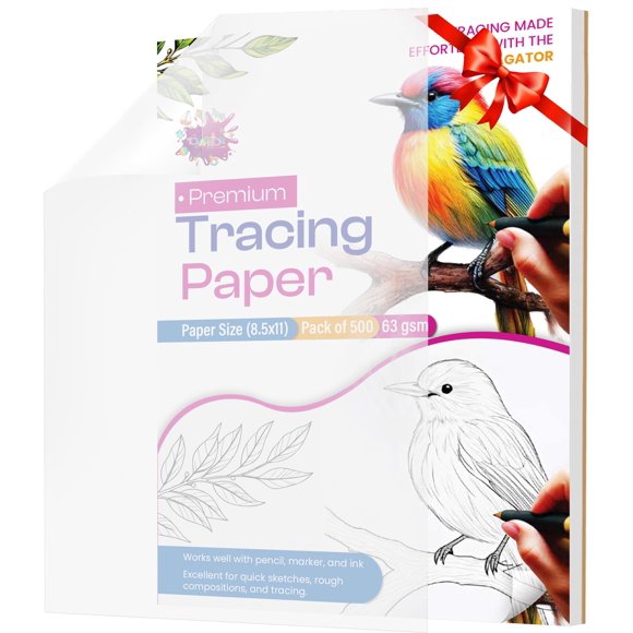 Papel de calco THE TOYAGATOR 21x28 cm 500 hojas