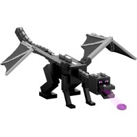 Figura De Acción Mattel Minecraft Ender Dragon 55 Cm Con Alas