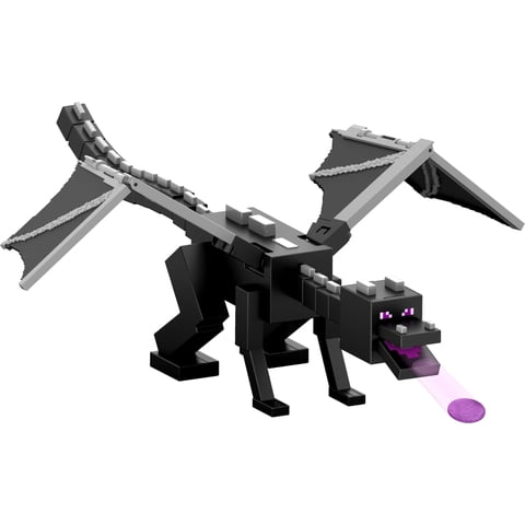Figura De Acción Mattel Minecraft Ender Dragon 55 Cm Con Alas