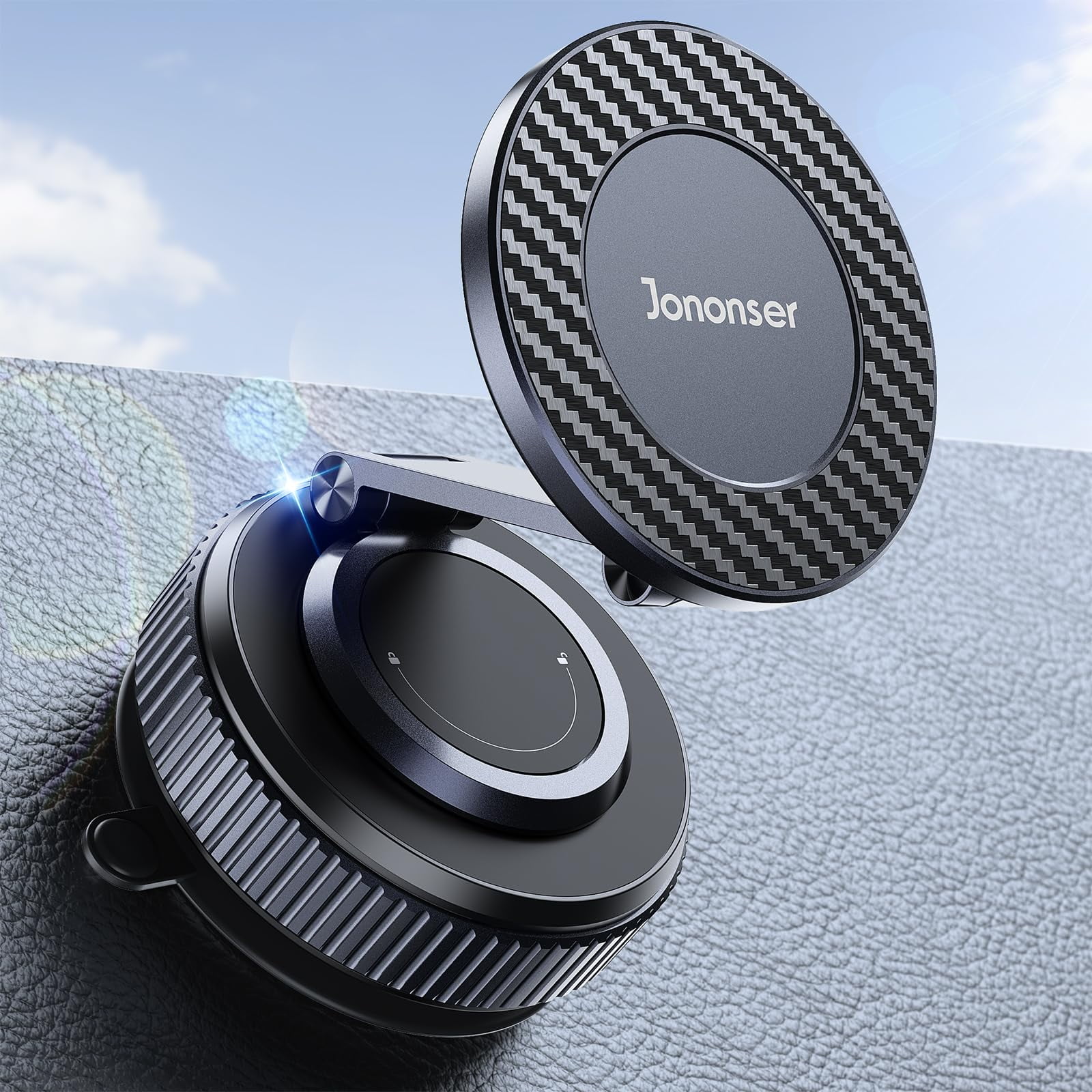 Soporte Para Teléfono Móvil Jononser, Magnético Ajustable 360°, Para Iphone