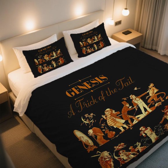 for Genesis A Trick of the Tail Album Art Duvet Cover Set Bedding Set ThreePiece Duvet Cover Set