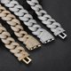 thumbnail image 3 of Cadena de Eslabones Cubanos Miami Extra Brillante para Hombre, Cadena Cubana para Hombre de Ancho 22mm, Sólida Gruesa Grande Hip Hop con Hielo Cuban Link Chain Necklace, 16-24 Inch - Caja de Regalo, 3 of 8