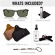 thumbnail image 2 of Gafas de sol Ray‑Ban RB4435 rectangulares negro/verde – Kit, 2 of 7