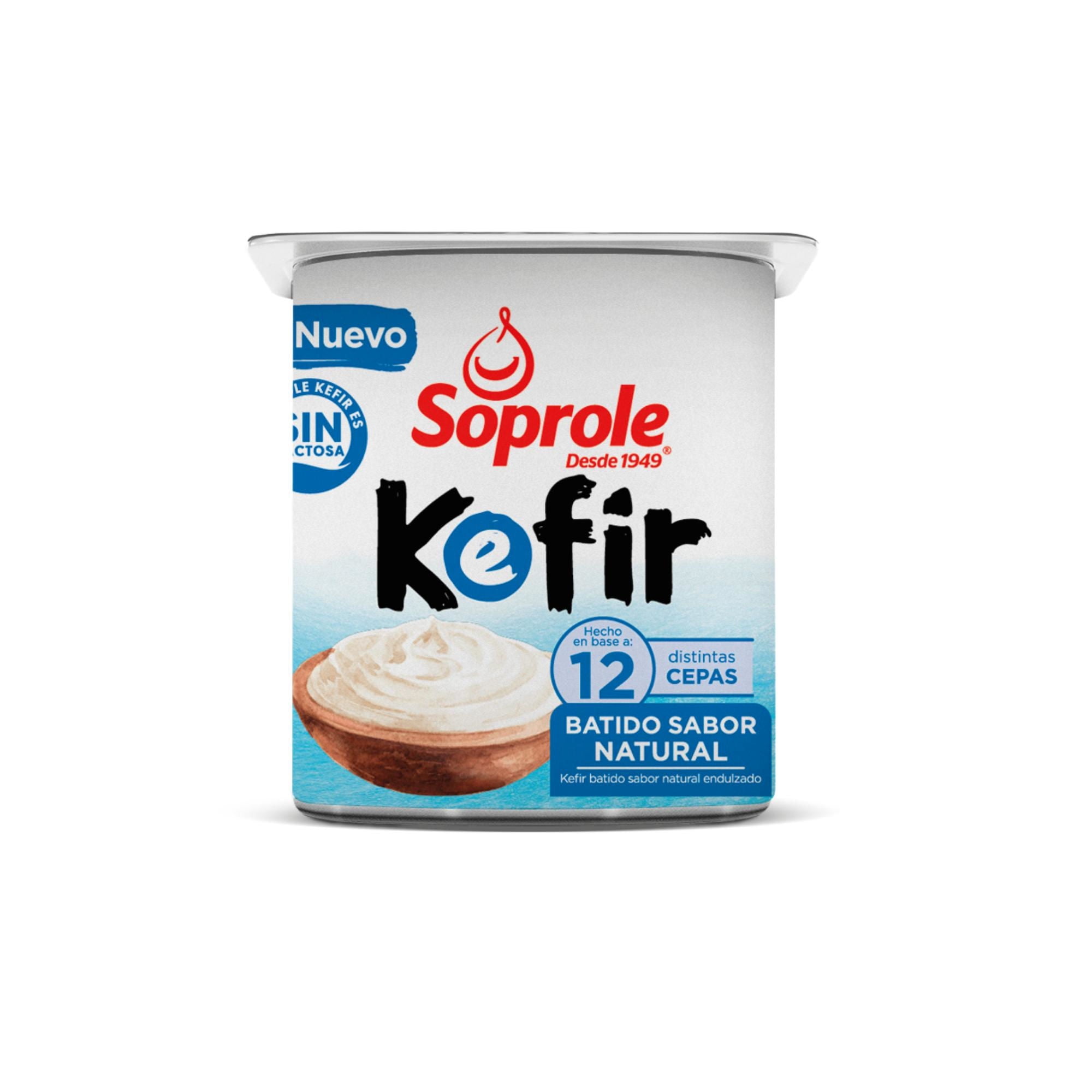 Yoghurt Kefir Sabor Natural Pote 120 g Soprole