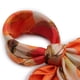 thumbnail image 3 of Pañuelo tipo seda 70 x 70 estampado floral naranja Talla Única, 3 of 5