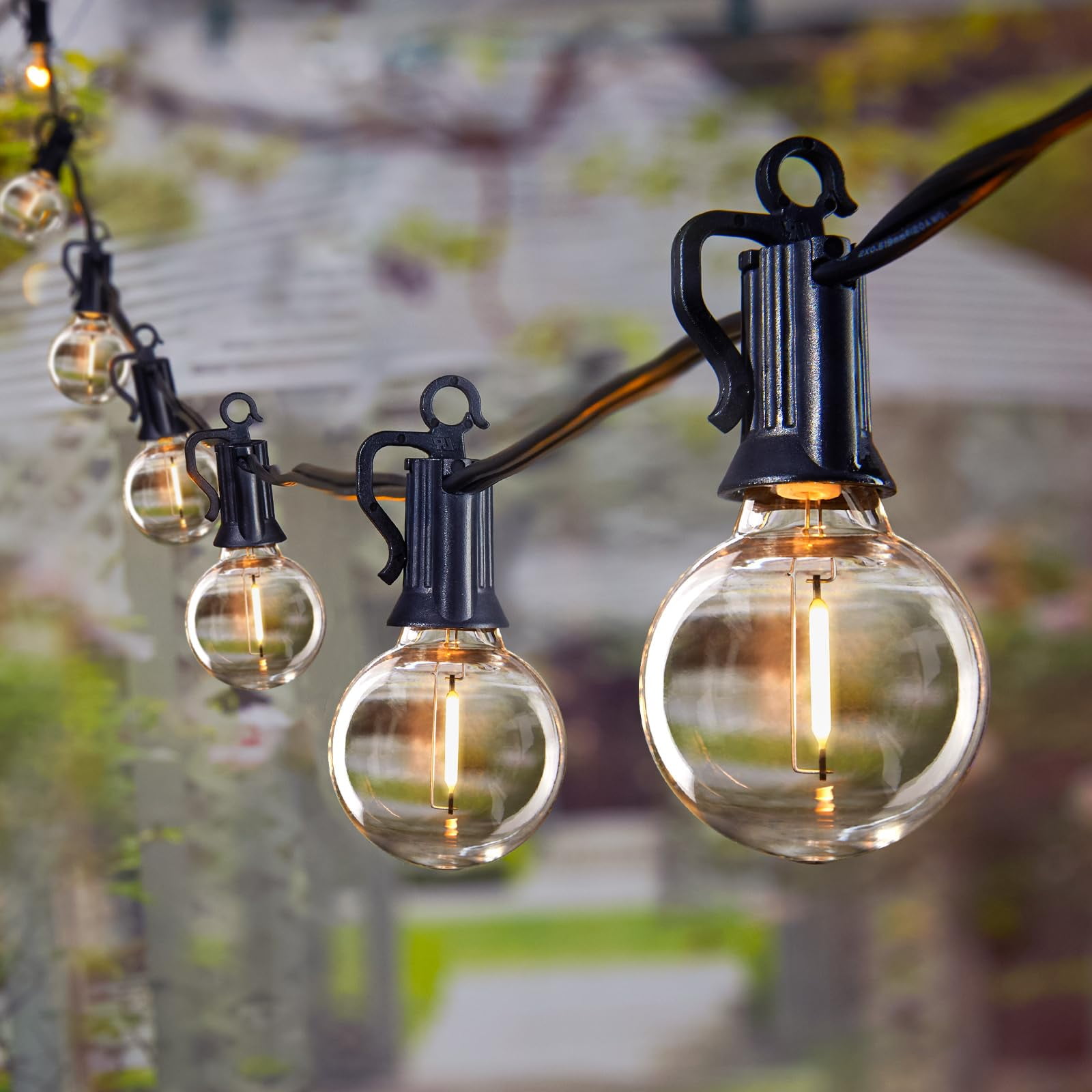 Guirnalda De Luces Brightown G40 Globe Para Exteriores, 18 M, Con 32 Bombillas