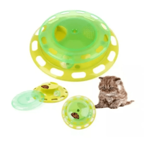 Genérico - Juguete Interactivio Comedero Con Pelota Para Gatos Mascotas