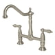 thumbnail image 1 of Grifo de cocina Kingston Brass Heritage de 8 pulgadas en níquel cepillado, 1 of 3