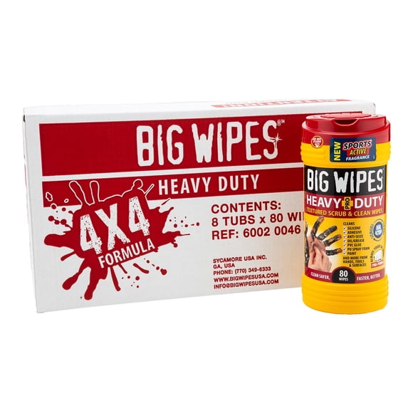Toallitas de Limpieza de Superficies BIG WIPES 80 unidades (paquete de 8)