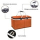 thumbnail image 3 of Bolso Termico Plegable Naranja Cooler Canasta Picnic, 3 of 7