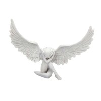 Bothyi - Estatua De Ángel De Resina, Decoración Creativa Para El Hogar, Figura De Ángel Para Mesa De Oficina, Mujer, Color Blanco