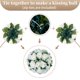 thumbnail image 3 of Xiao Hua Juego de 2 Piezas de Bolas de Flores de Rosa Simuladas Blancas y 15 Ramos de Flores de Peonía Simuladas de Seda, Adecuado para Bodas, Fiestas de Cumpleaños y Decoración de Mesa de Comedor, 3 of 4
