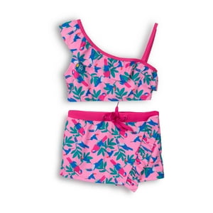 Traje De Baño Niña Rosado Pillin