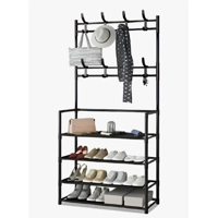 Genérico - Zapatero Organizador Colgador Zapatos Armario Perchero Negro