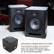 thumbnail image 5 of Uxcell 4 Paquete 1.38" x 1.38" Protectores de Esquina para Altavoces, Protector de Borde de Caja de Hierro para Altavoz, Guitarra, Escenario, Gabinetes, Reemplazo de Accesorios, Negro, 5 of 6