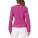 thumbnail image 3 of INSPIRE CHIC Chaquetas de Mezclilla para Mujer con Botones, Dobladillo Peplum, Mangas Largas, Chaquetas de Jean Cortas, Rosa Fucsia S, 3 of 6