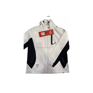 Genérico - Chaqueta Cortaviento Deportiva Ultra Liviana Micropolar Blanco, Talla M