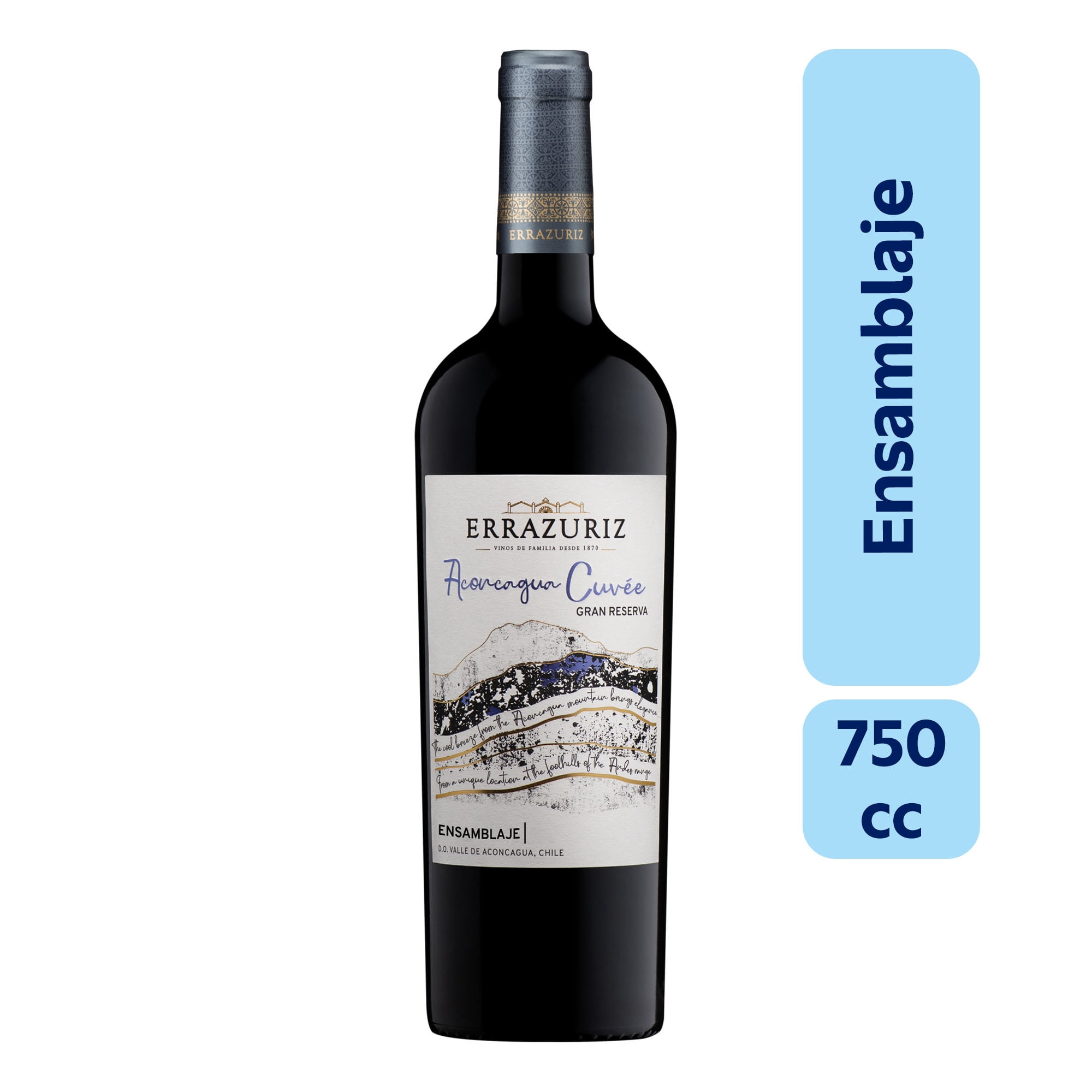 Vino Tinto Ensamblaje Gran Reserva Aconcagua Cuvée 13.5° Botella
