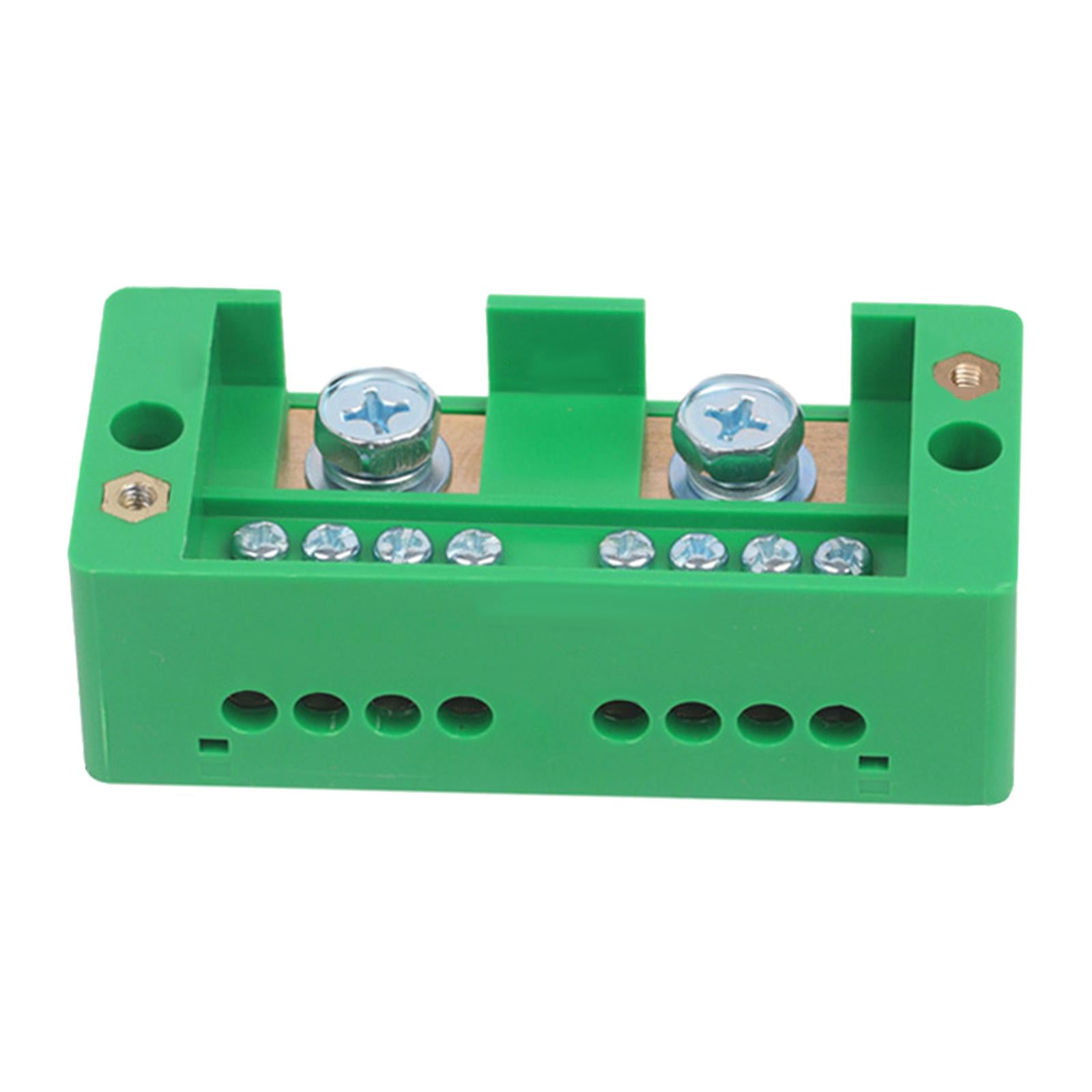 Ioensy - Bloque De Terminales Caja De Distribución Del Hogar Bloque De Tira De Terminales Para El Hogar 2 En 8 Verde