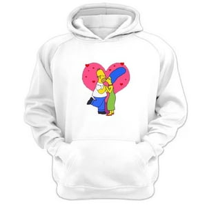 Genérico - Polerón Canguro Familia Amarilla Blanco Talla M Unisex