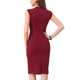 thumbnail image 3 of INSPIRE CHIC Vestido de Tubo para Mujer Regreso a Clases Atuendo de Maestra Vestido Profesional de Oficina sin Mangas Burdeos L, 3 of 7