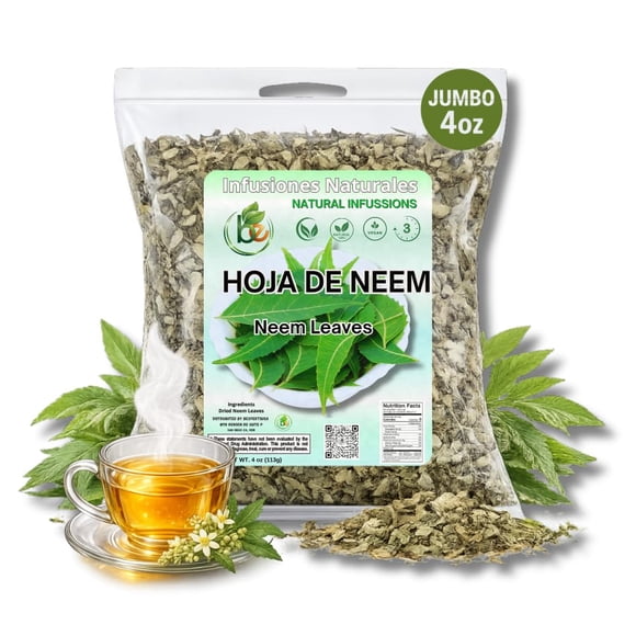 Té de hierbas B-Experts hojas de neem 113 g natural vegano