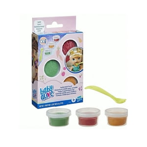 Repuesto Comida Sólida Baby Alive | 3 Potes Y Tenedor