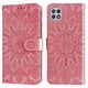 thumbnail image 1 of Funda tipo cartera FOXDOCK para Samsung Galaxy A22 5G , diseño girasol en relieve, cuero PU, cierre magnético, soporte y tarjetero, 1 of 5