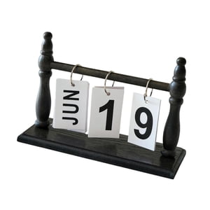 Bothyi - Calendario De Escritorio Ideal Como Regalo, Pequeño Calendario Plegable De Pie Para La Escuela, El Hogar Y La Oficina, Color Negro.