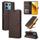 thumbnail image 3 of Premium Wallet Case for Xiaomi Redmi Note 13 Pro 5G with Card Slots & Kickstand, Flip Cover Brown, 3 of 6