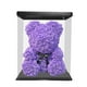 thumbnail image 1 of Oso De Flores Con Caja Adorable Decoración De Boda Navideña Para Amantes Mujeres Púrpura, 1 of 3