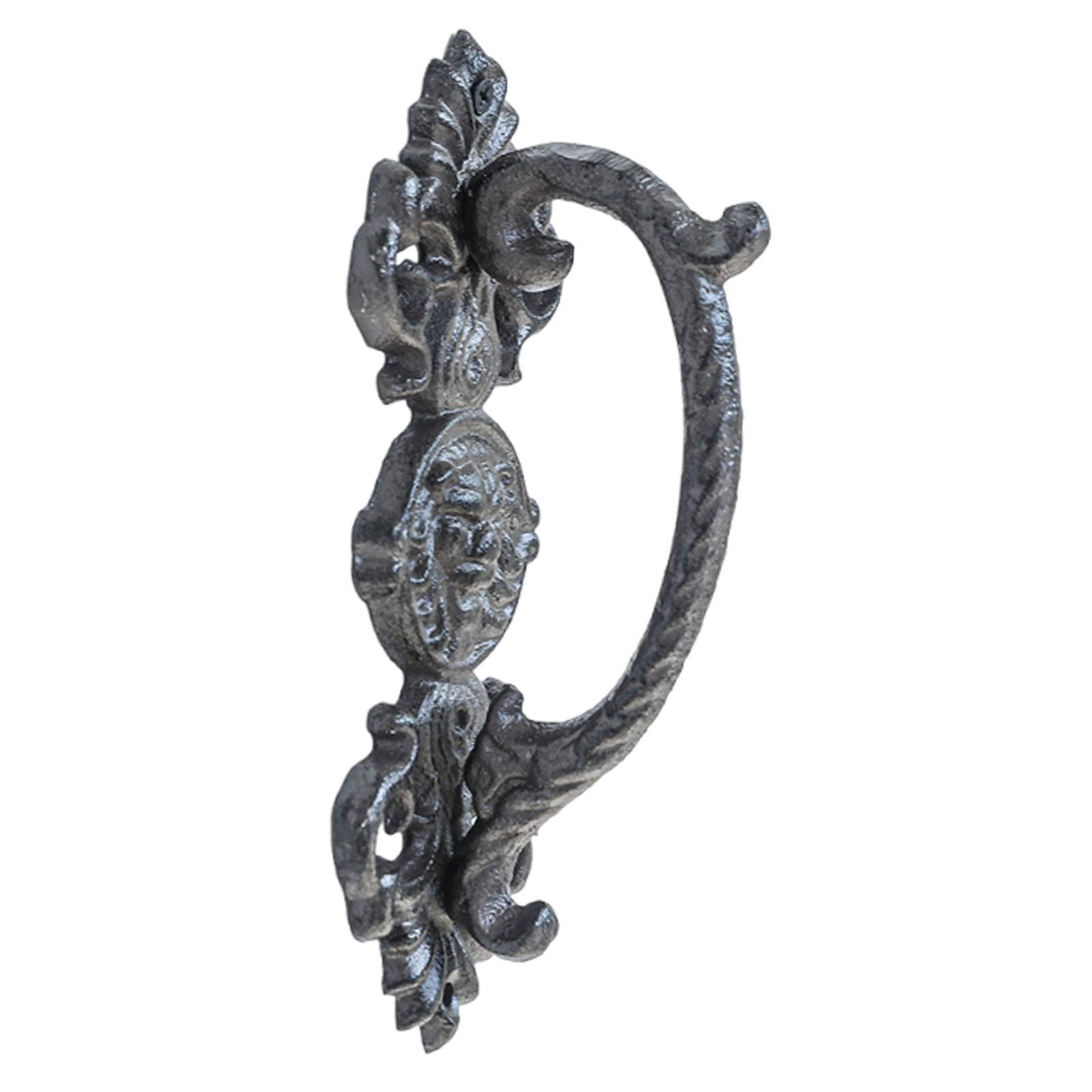 Bothyi - Tirador De Manija De Hierro Fundido Para Puerta De Casa De Campo, Accesorio De Instalación Rápida, Ornamental