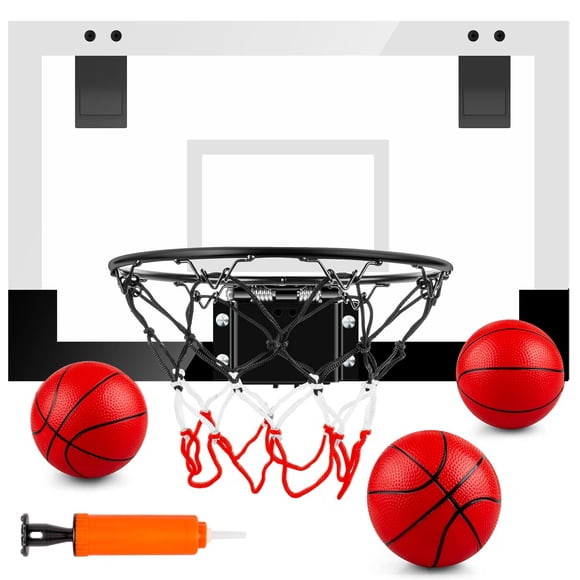 Canasta De Baloncesto Interior Sports Fan Con 3 Pelotas Para Niños