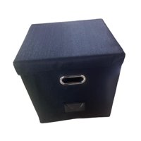 Bothyi - Caja De Almacenamiento De Discos De Vinilo De 12 Pulgadas, Estuche Para Discos De Cd, Organizador De Estuche De Transporte, Color Negro