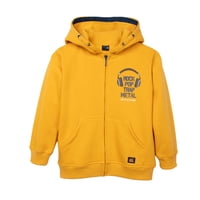 Pillin - Polerón Niño Estampado Con Cierre Y Gorro Mostaza