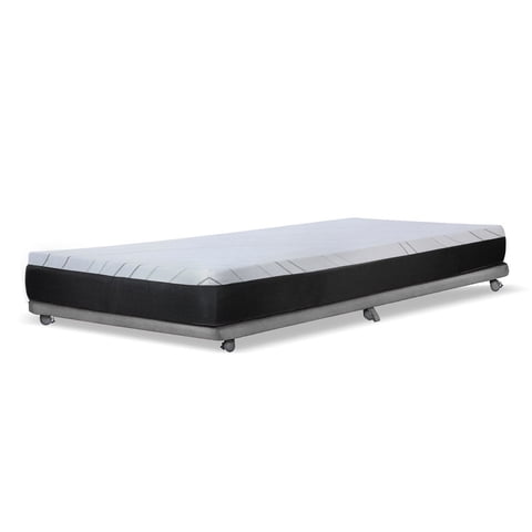 Latam Home - Base Cama Nido 1 Plaza 190 Cm + Colchon Zen Pro Tela Gris