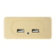 thumbnail image 3 of 12V - 24V Enchufe De Cargador USB Dual Para Automóvil Para Tableta Con Cámara Digital Para Automóvil 4.8A Beige, 3 of 4