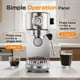 thumbnail image 3 of Máquina de espresso atatix EM3111 de 20 bares con espumador de leche 1300 W, 3 of 9