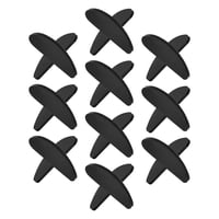 Magideal - 10 Pares De Almohadillas Nasales Para Anteojos, Almohadillas Nasales Antideslizantes Para Anteojos, Almohadillas Nasales Duraderas Y Fáciles De Instal Negro